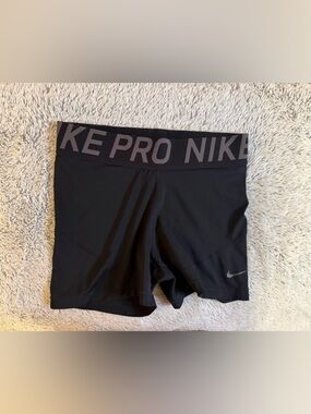 Nike Black Dri-FIT Athletic Shorts with Branded Waistband